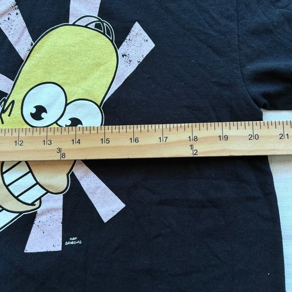 The Simpsons Mr Sparkle Homer Graphic T-Shirt Black Men Large Disrespectful Dirt